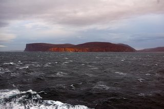 Sunset glimpse of Hoy