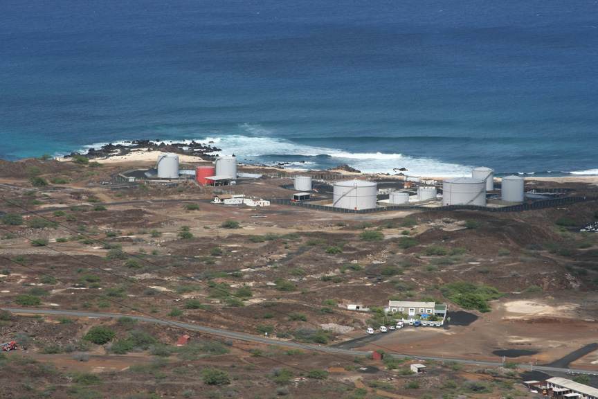 The tank farm south of Georgetown