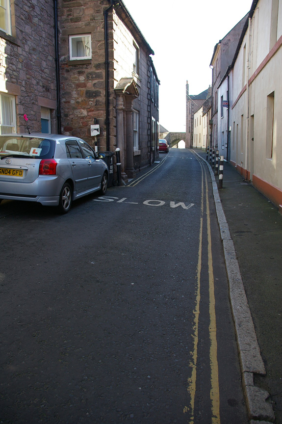 One of the ancient, narrow streets of Berwick-upon-Tweed