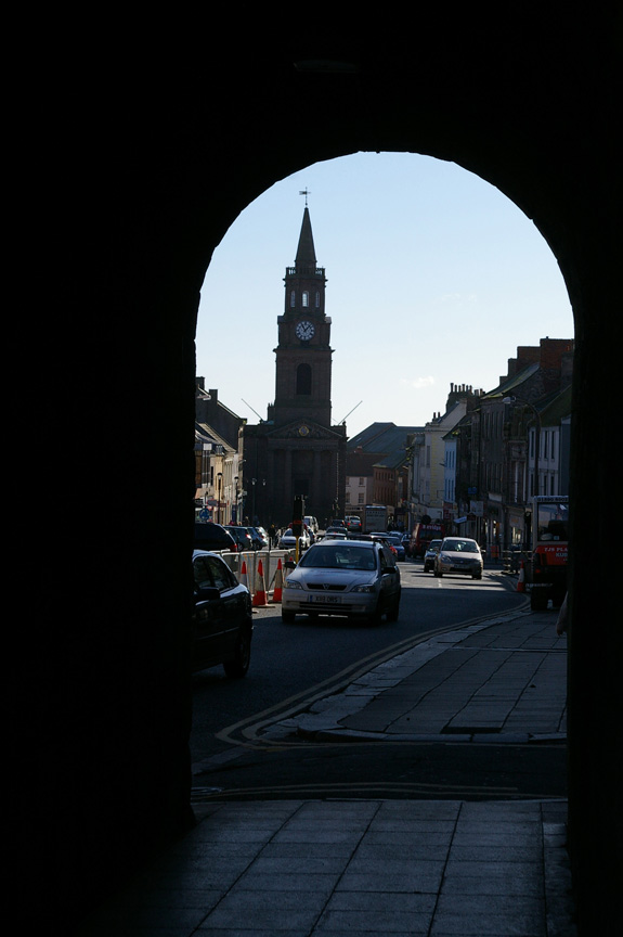 My last glimpse of Berwick-upon-Tweed's city center