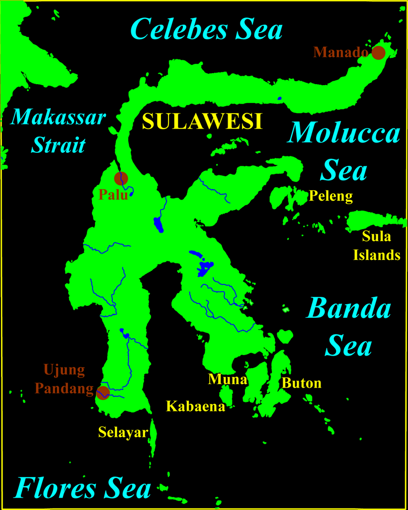 Map of Sulawesi