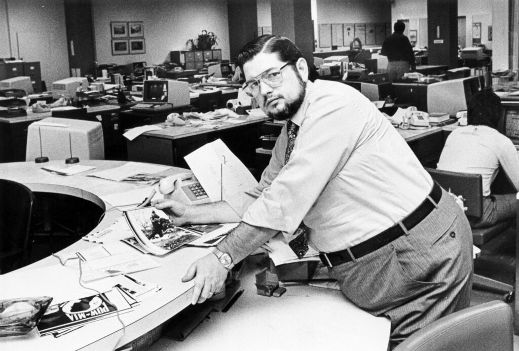 George M. Lawrence on the copy desk of The (Shreveport, La.) Times